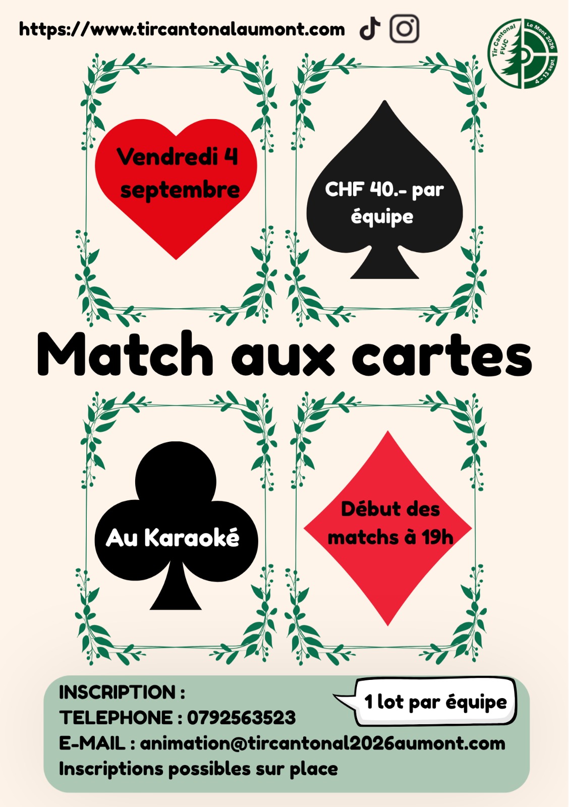 match aux cartes